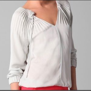 Diane von Furstenberg 'Mikino' Tie Neck Blouse - Sz 2